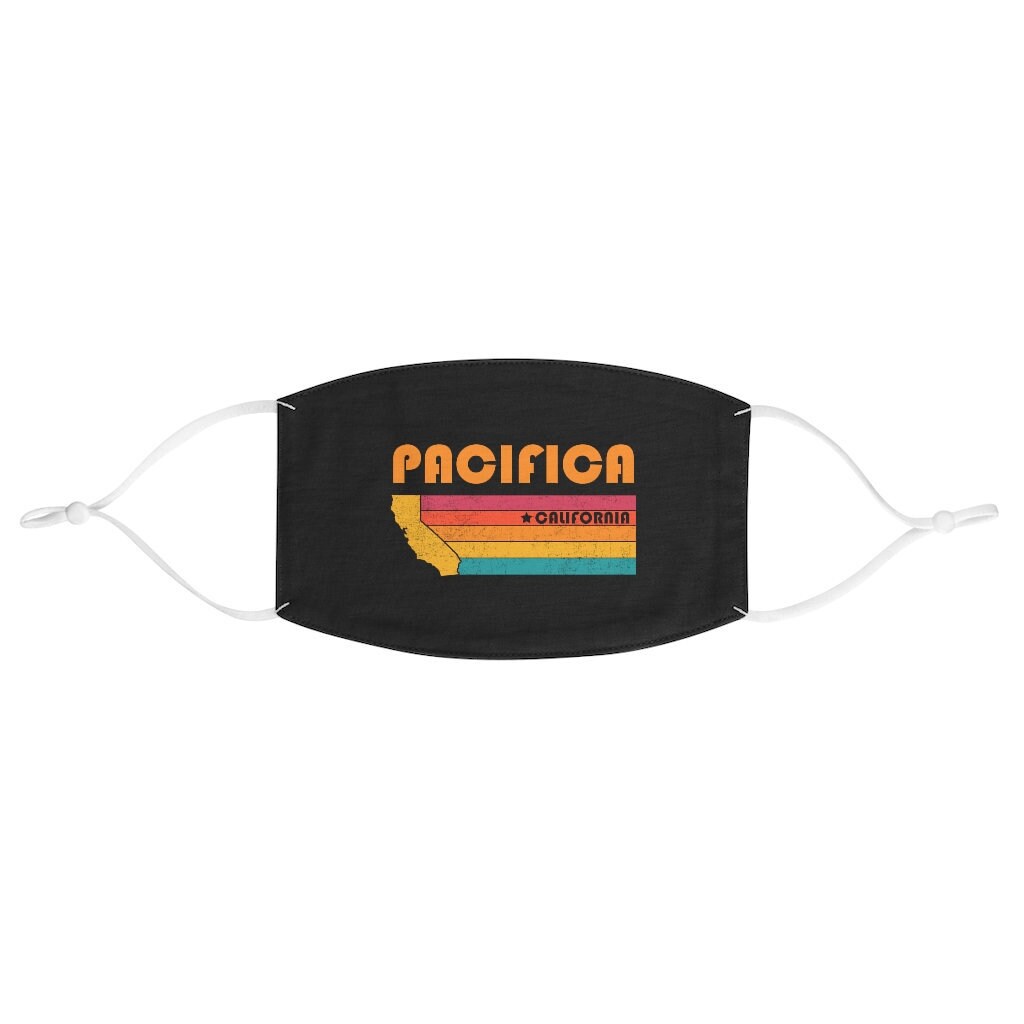 Pacifica Mask California Face Mask City Retro Gift Idea Etsy