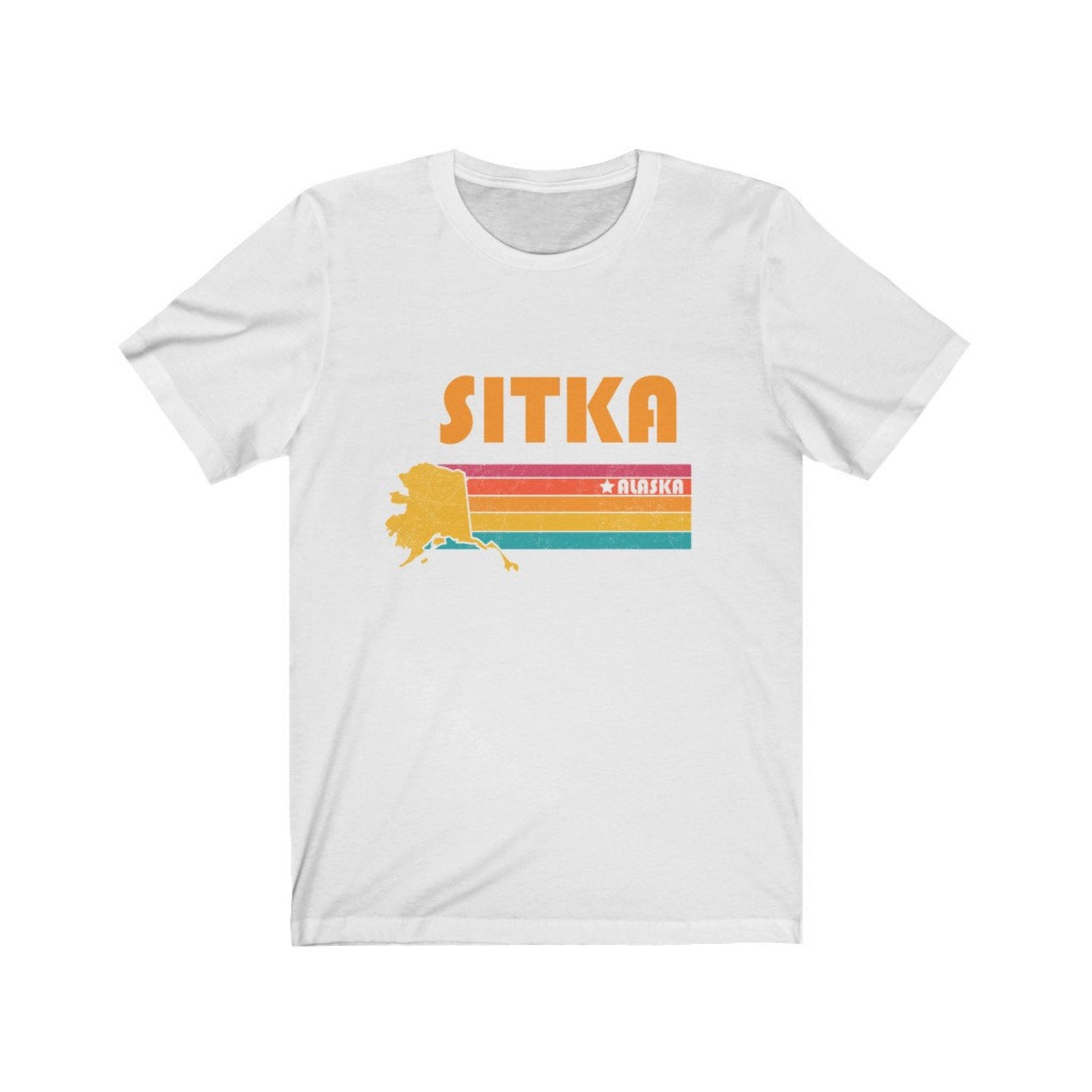 Sitka Shirt Alaska Tshirt City Retro Gift Idea Tourist Tee Etsy