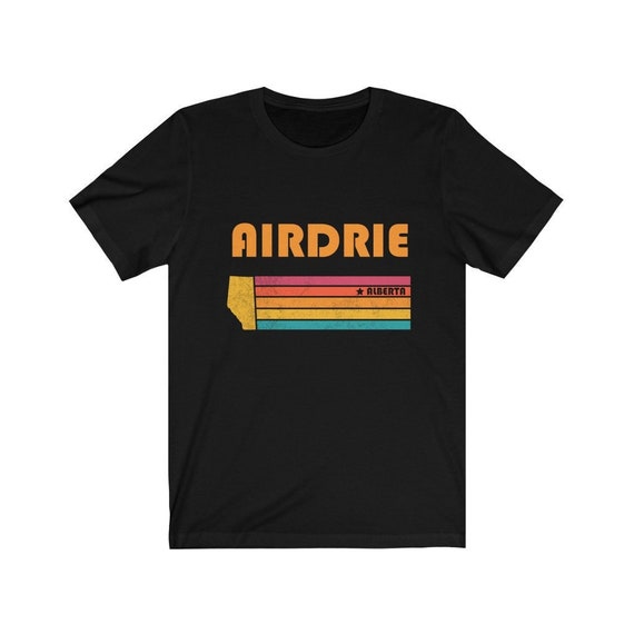 Airdrie Shirt Alberta Tshirt City Retro Gift Idea Tourist Tee