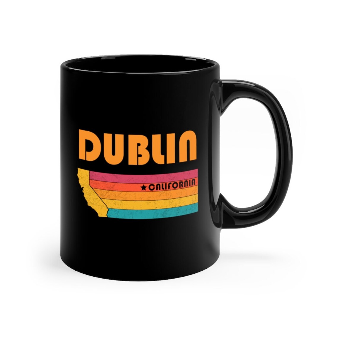 Dublin Mug California Coffee Mug City Retro Gift Idea Tourist Etsy