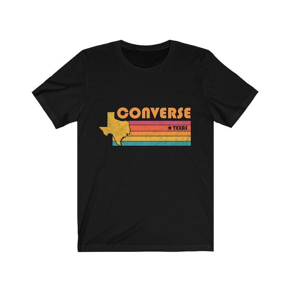 Converse Tx - T-Shirt | Texas Flag - City State Graphic Tee Converse Tx - T-Shirt | Texas Flag - City State Graphic Tee