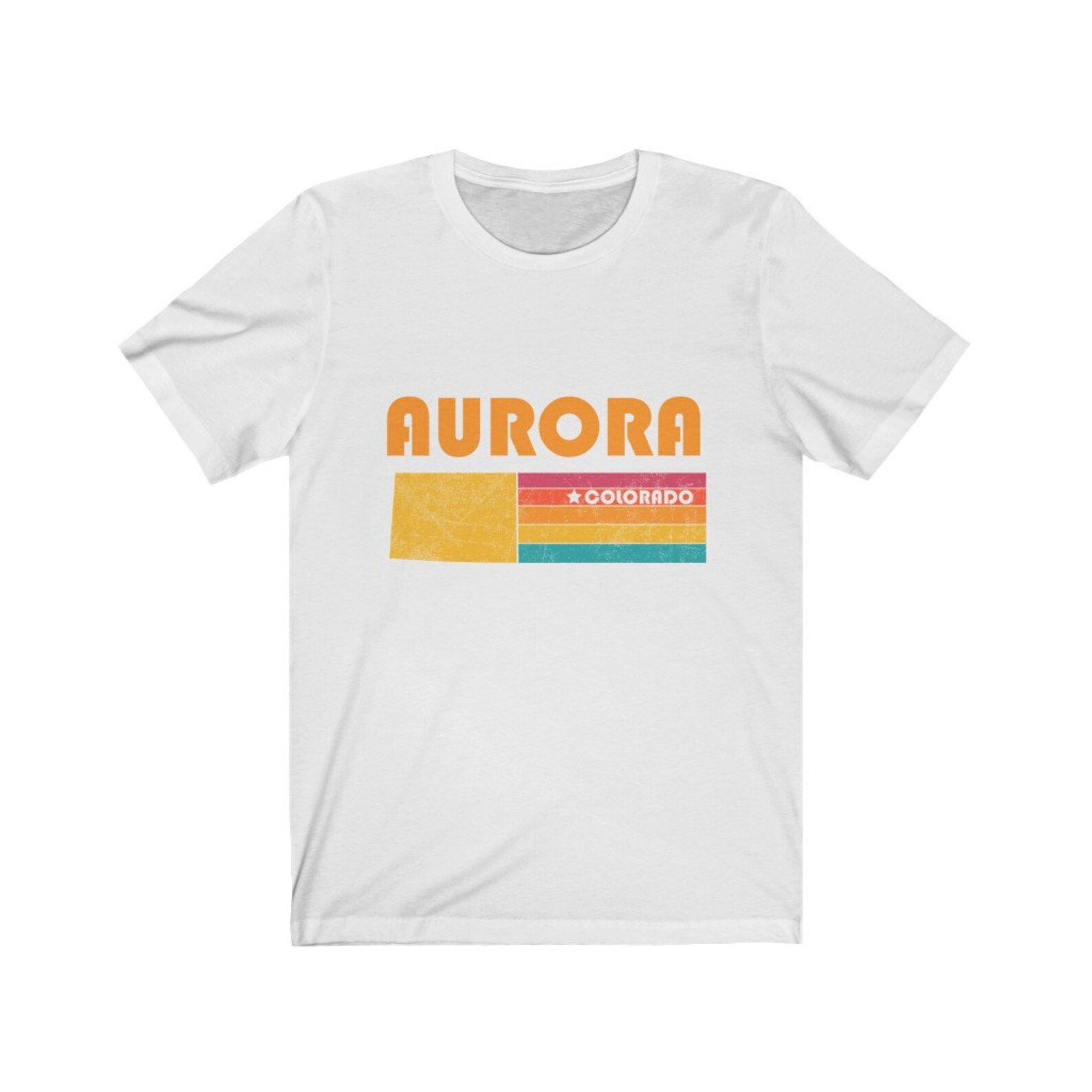 Aurora Shirt Colorado Tshirt City Retro Gift Idea Tourist Tee Etsy UK
