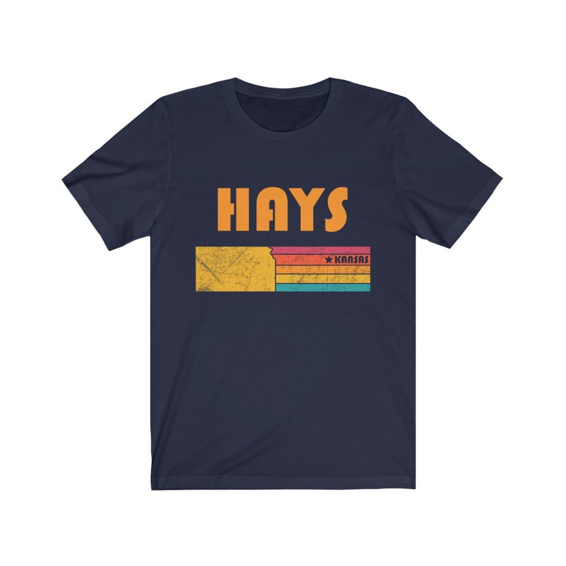 Hays Shirt Kansas Tshirt City Retro Gift Idea Tourist Tee Hays Etsy UK