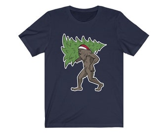 bigfoot santa shirt