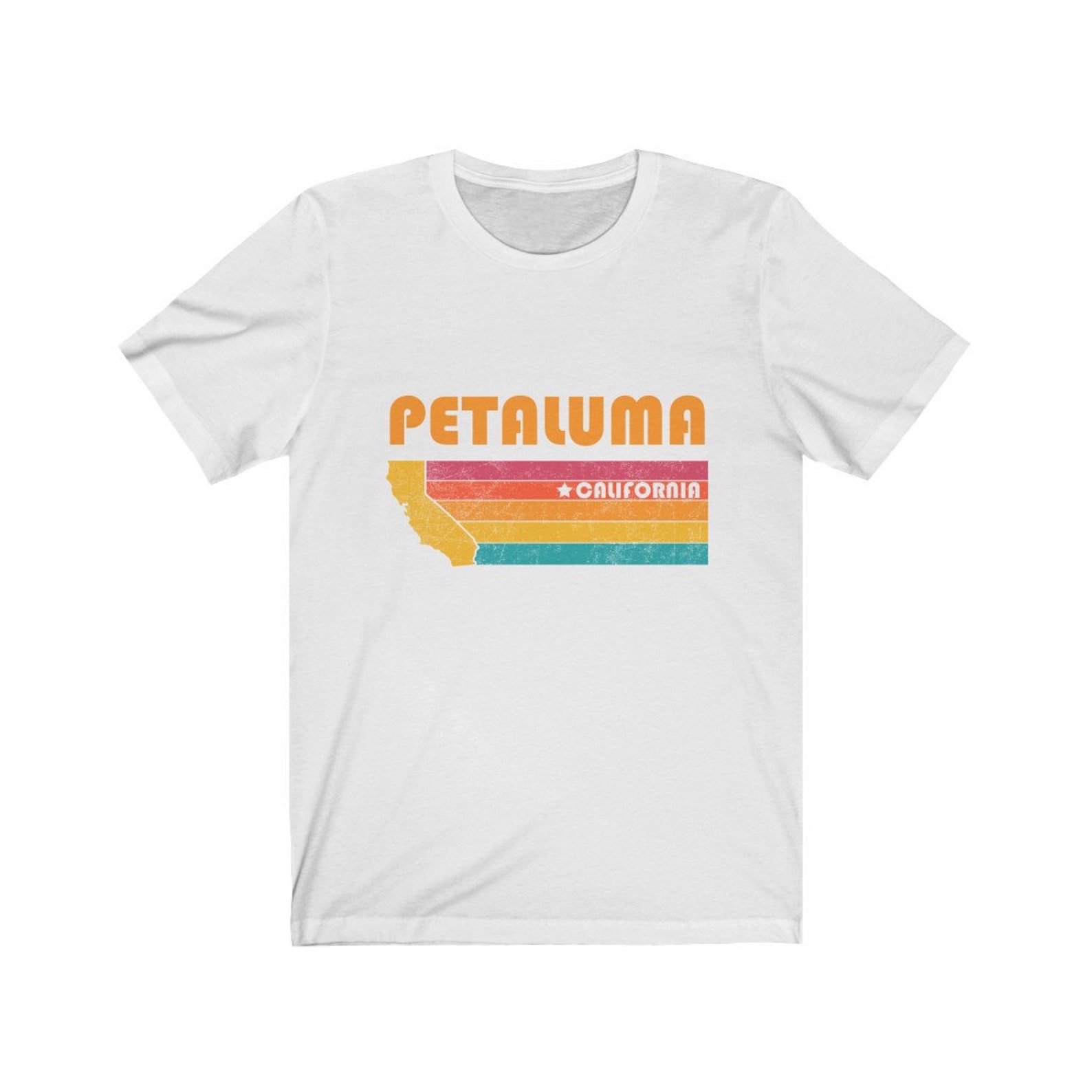 Petaluma Shirt California Tshirt City Retro Gift Idea Tourist Etsy