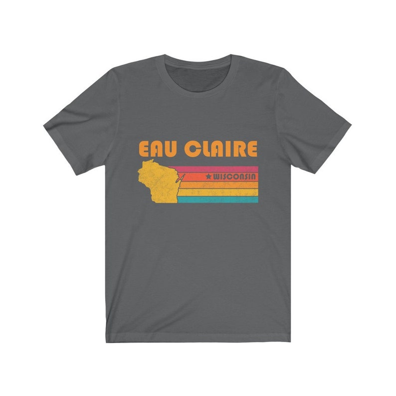 Eau Claire Shirt Wisconsin Tshirt City Retro Gift Idea Tourist Tee Eau