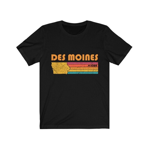 Des Moines Iowa Vintage Retro Style T-Shirt Des Moines Iowa Vintage Retro Style T-Shirt