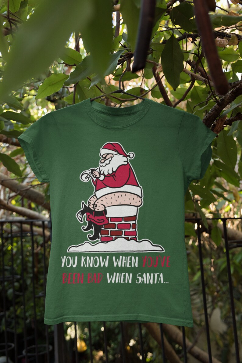 You Know When You/'ve Been Bad When Santa Svg Xmas Gift Idea Holiday Party Png Funny Christmas Svg Santa Claus Funny decoration