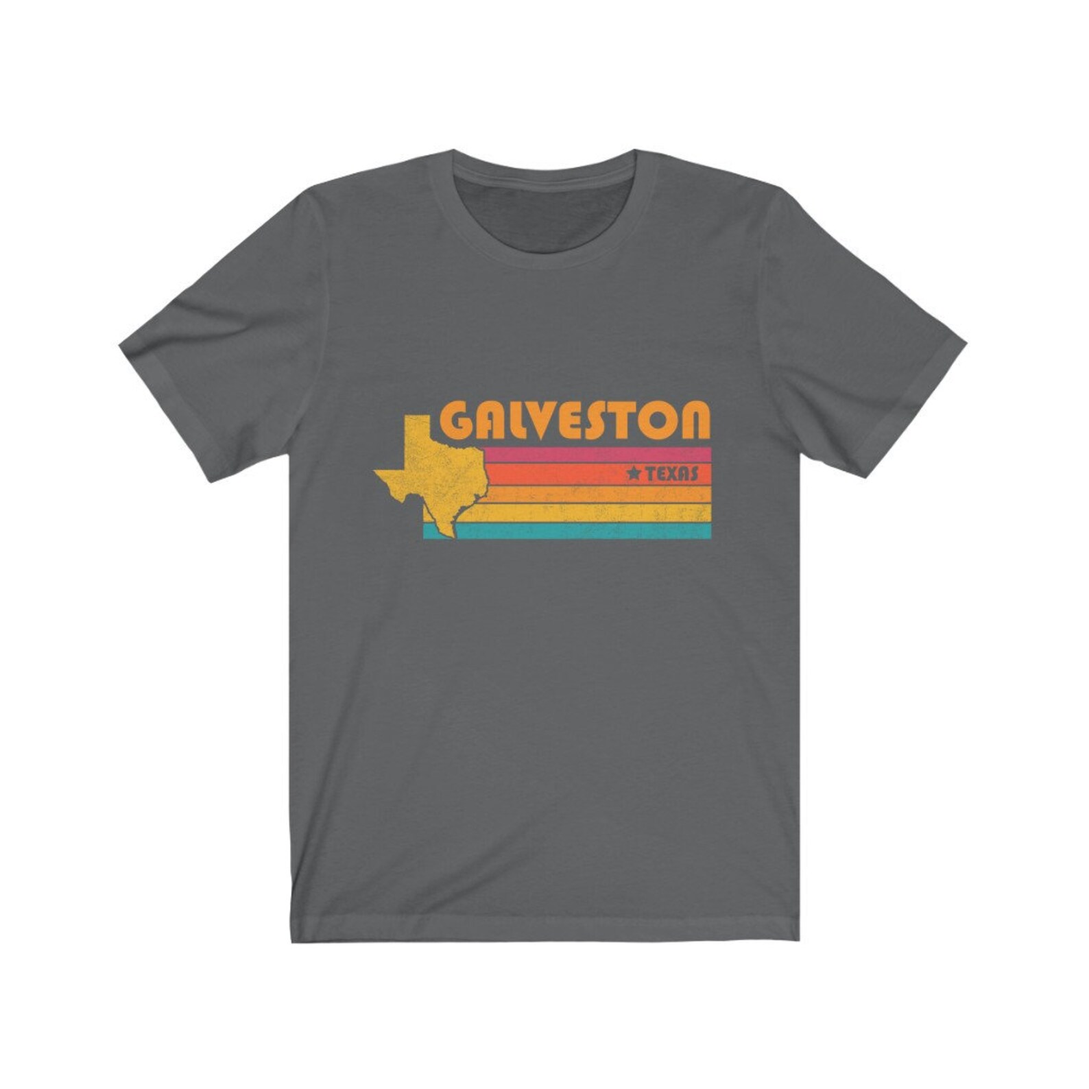 Galveston Shirt Texas Tshirt City Retro Gift Idea Tourist Tee Etsy