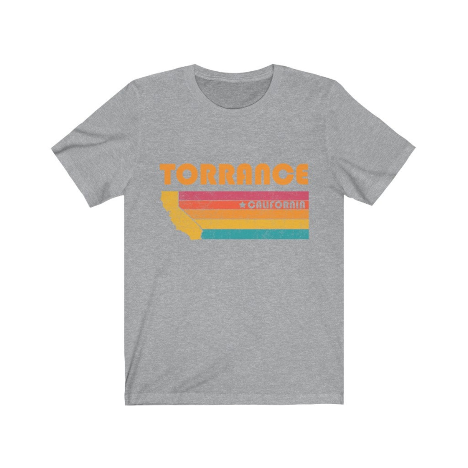 Torrance Shirt California Tshirt City Retro Gift Idea Tourist Etsy