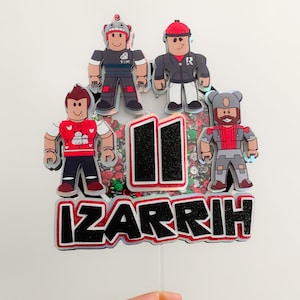 Roblox Cake Topper, Roblox Party Decor For Boys, Roblox Birthday, Custom Roblox Inspired Topper