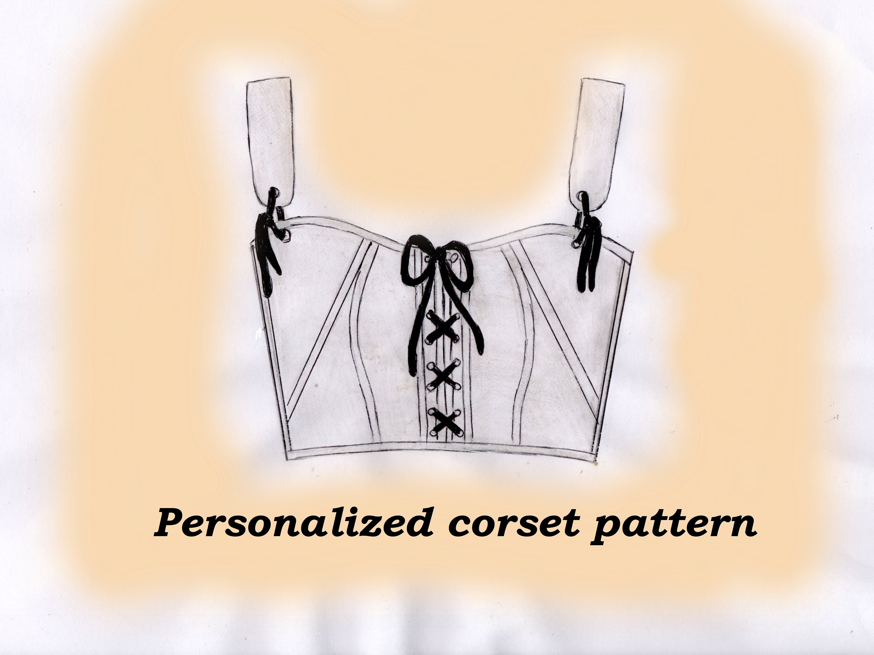 Plus Size Corset Top Pattern Custom Corset Pattern Louise Etsy UK