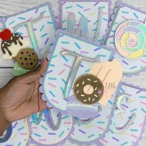 Two Sweet Banner | Sweet One First Birthday | Donut Banner | Ice Cream Party | Ice Cream Birthday Party | Donut Party Decorations