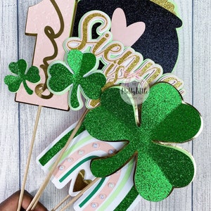 Lucky One Cake Topper. St Patrick's Day Birthday Girl. Lucky One First  Birthday. Irish Party Decorations. Irish First Birthday. Two Lucky.