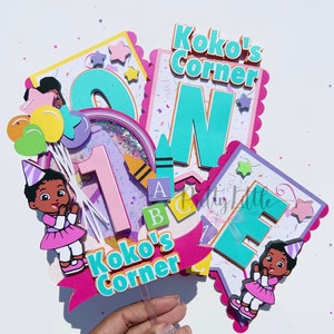 Gracie&#39;s Corner Cake Topper | Party Package | Gracie Girl | Custom Name | Gracie&#39;s Corner Birthday Party Decorations | 3D Cake Topper