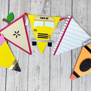 Back To School Banner | Teacher Appreciation Banner | Teacher Banner | First Day of School | Bunting | First Day of School Flag