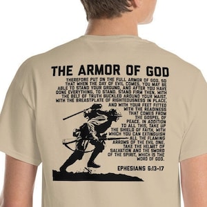 Bible Verse Shirt, The Amor Of God T-Shirt, Ephesians 6, Christian T shirt, Christian Mens Shirt, Christian Soldier Shirt, Army Of God Shirt