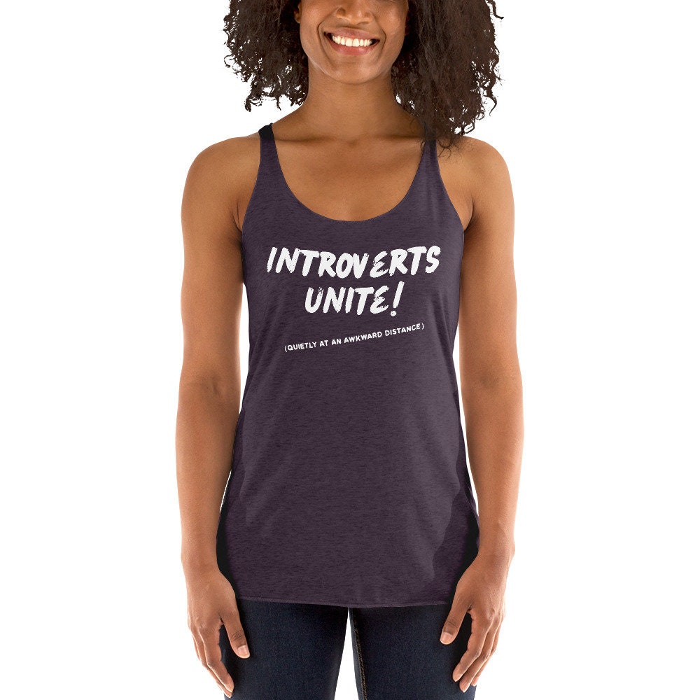Introverts Unite Quietly at an Awkward Distance Funny Workout - Etsy