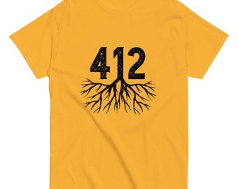 412 Tee, 412 Roots Tee, Steel City Tee, Pittsburgh Tee, Yinzer Tee, Yinzer Shirt, Pittsburgh Shirt, Hometown Shirt, Home Shirt, Pitt Gift