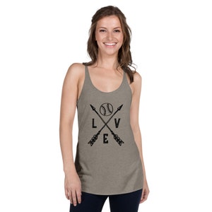 Baseball Mom Tank, Baseball Mom shirt, Mom Racerback Tank, Baseball Mom Gift, Mother’s Day Gift, Mom Workout Tank, Mom Gift