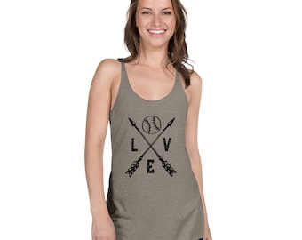 Baseball Mom Tank, Baseball Mom shirt, Mom Racerback Tank, Baseball Mom Gift, Mother’s Day Gift, Mom Workout Tank, Mom Gift