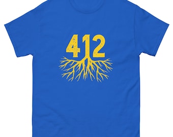 412 Tee, 412 Roots Tee, Steel City Tee, Pittsburgh Tee, Yinzer Tee, Yinzer Shirt, Pittsburgh Shirt, Hometown Shirt, Home Shirt, Pitt Gift