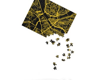 Pittsburgh Puzzle, Pittsburgh Gift, Pittsburgh Christmas Gift, Pittsburgh Jigsaw Puzzle, Yinzer Gift, Pittsburgh Map, Yinzer Christmas Gift