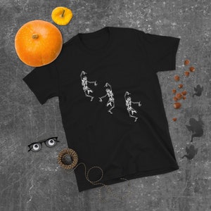 Dancing Skeletons Halloween Tee Shirt, Dancing Skeletons, Halloween Shirt, Halloween T-Shirt, Women&#39;s T Shirt, Unisex T-Shirt, Boho, Trendy