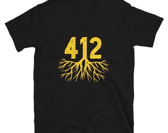 412 Tee, 412 Roots Tee, Steel City Tee, Pittsburgh Tee, Yinzer Tee, Yinzer Shirt, Pittsburgh Shirt, Hometown Shirt, Home Shirt, Pitt Gift