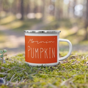 Mornin Pumpkin Coffee Mug, Fall Mug, Fall Decor, 12 oz, Pumpkin Spice Latte, PSL Coffee Mug, Fall Home, Pumpkin Decor, Coffee Cup