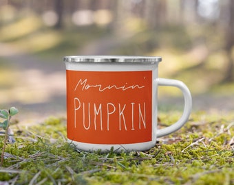 Mornin Pumpkin Coffee Mug, Fall Mug, Fall Decor, 12 oz, Pumpkin Spice Latte, PSL Coffee Mug, Fall Home, Pumpkin Decor, Coffee Cup