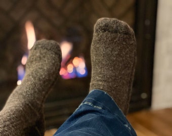 Alpaca Fleece Hiking socks made in THE USA