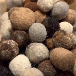 Handmade Alpaca Wool Dryer Balls - assorted colors
