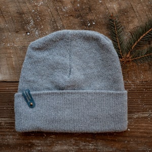 Alpaca Wool Fleece Lined Winter Beanie Hat - Michigan Grown
