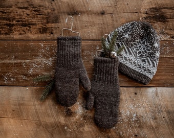 Alpaca Wool Mittens - Michigan Grown - Double Layer