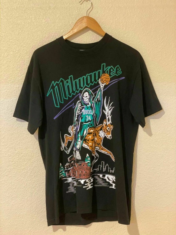 Warren Lotas Milwaukee Bucks Buckrider T Shirt | Etsy