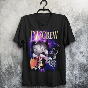 DJ Screw Vintage 90/'s Inspired Rap T-Shirt Black S-5XL