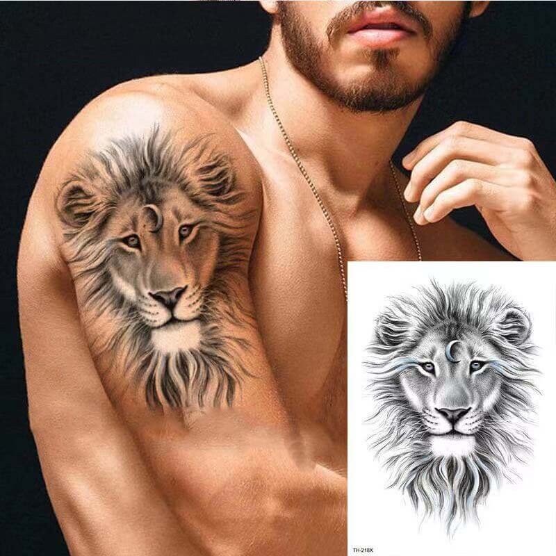 Buy Lion King Tattoo With Moon Forearm Tattoo/ Lion Temporary Online in India - Etsy Buy Lion King Tattoo With Moon Forearm Tattoo/ Lion Temporary Online in India - Etsy