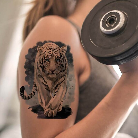 Thigh Tattoo Tiger Forearm Temporary Tattoo Fake Tattoo - Etsy Australia Thigh Tattoo Tiger Forearm Temporary Tattoo Fake Tattoo - Etsy Australia