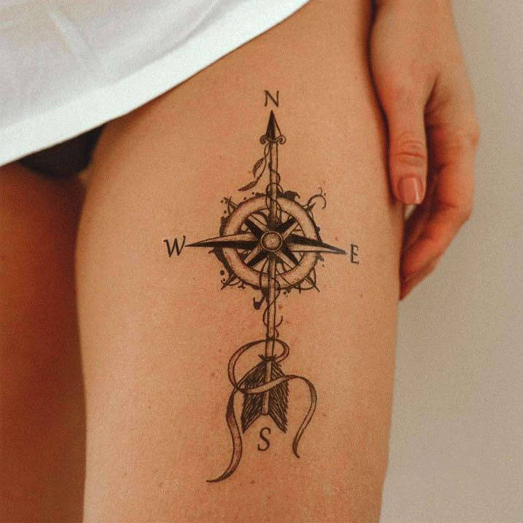Compass Tattoo Design - Etsy Compass Tattoo Design - Etsy