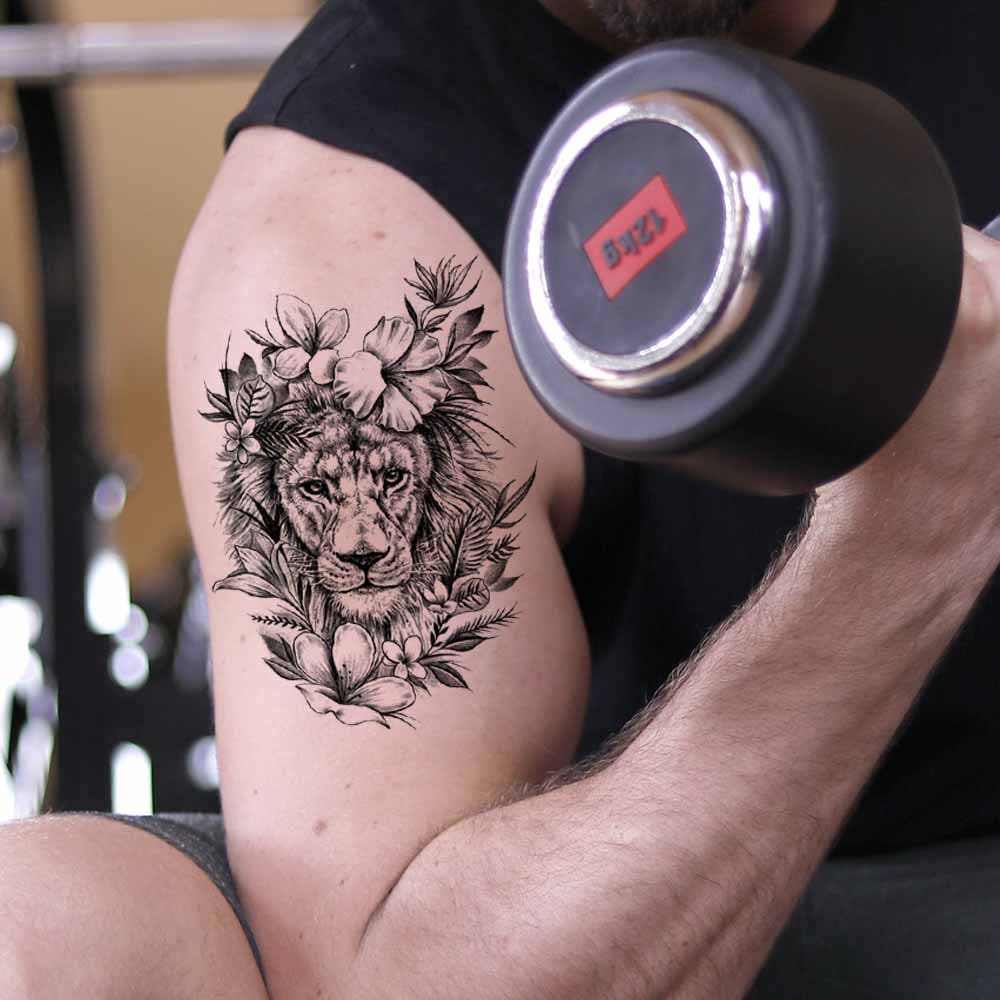 Lion Forearm Tattoo - Etsy Lion Forearm Tattoo - Etsy