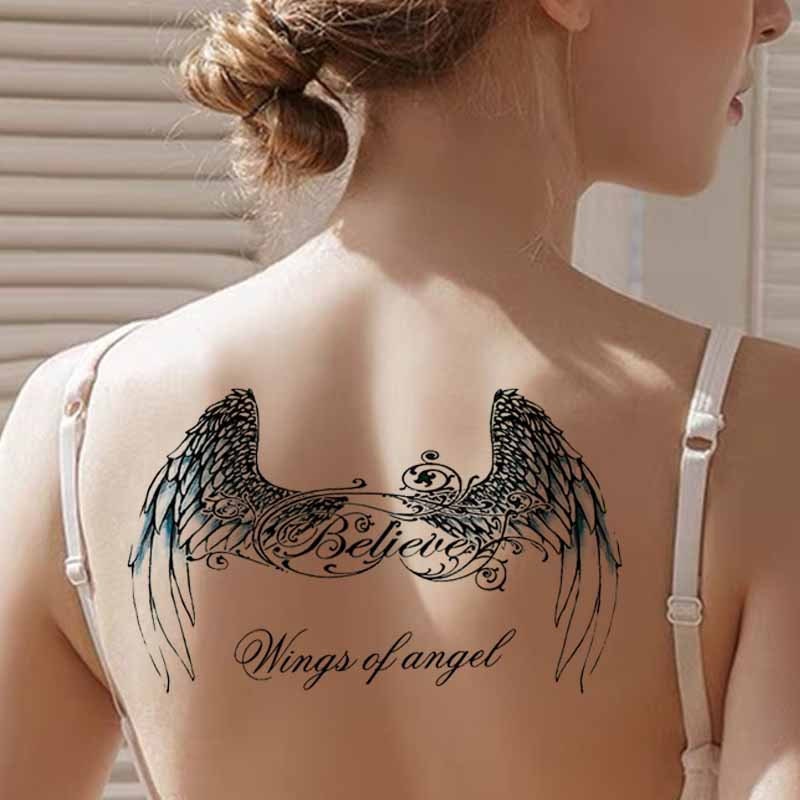 angelwings back tattoo amateur d eaal Adult Pics Hq
