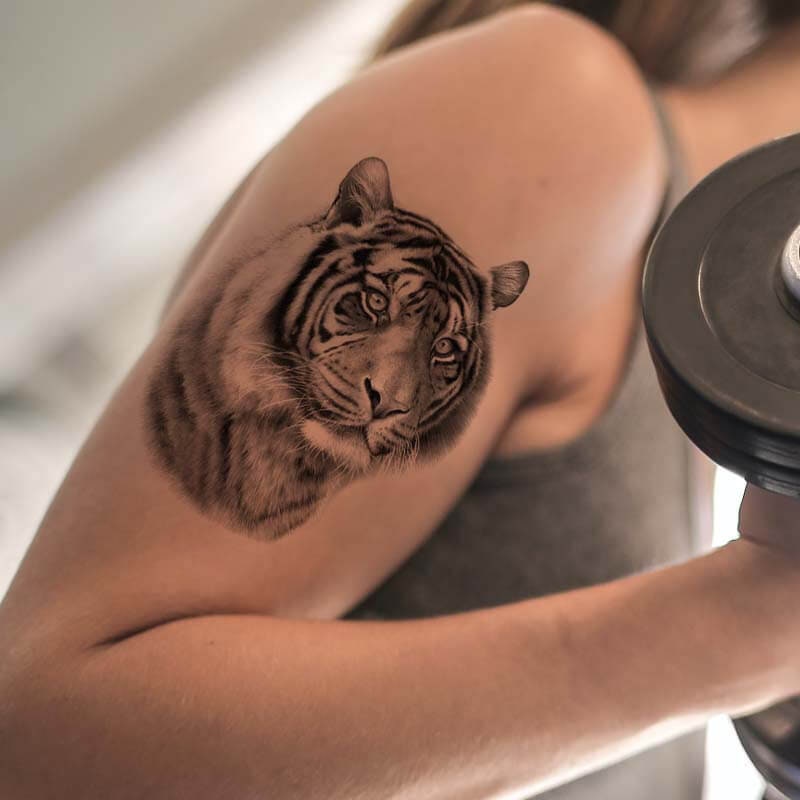Tiger Head Tattoo Forearm Tattoo Thigh Tattoo Tiger Temporary - Etsy Australia Tiger Head Tattoo Forearm Tattoo Thigh Tattoo Tiger Temporary - Etsy Australia