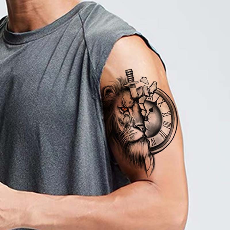 Clock Tattoo - Etsy Clock Tattoo - Etsy