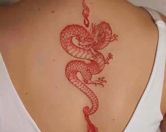 Dragon Tattoo Etsy Dragon Tattoo Etsy