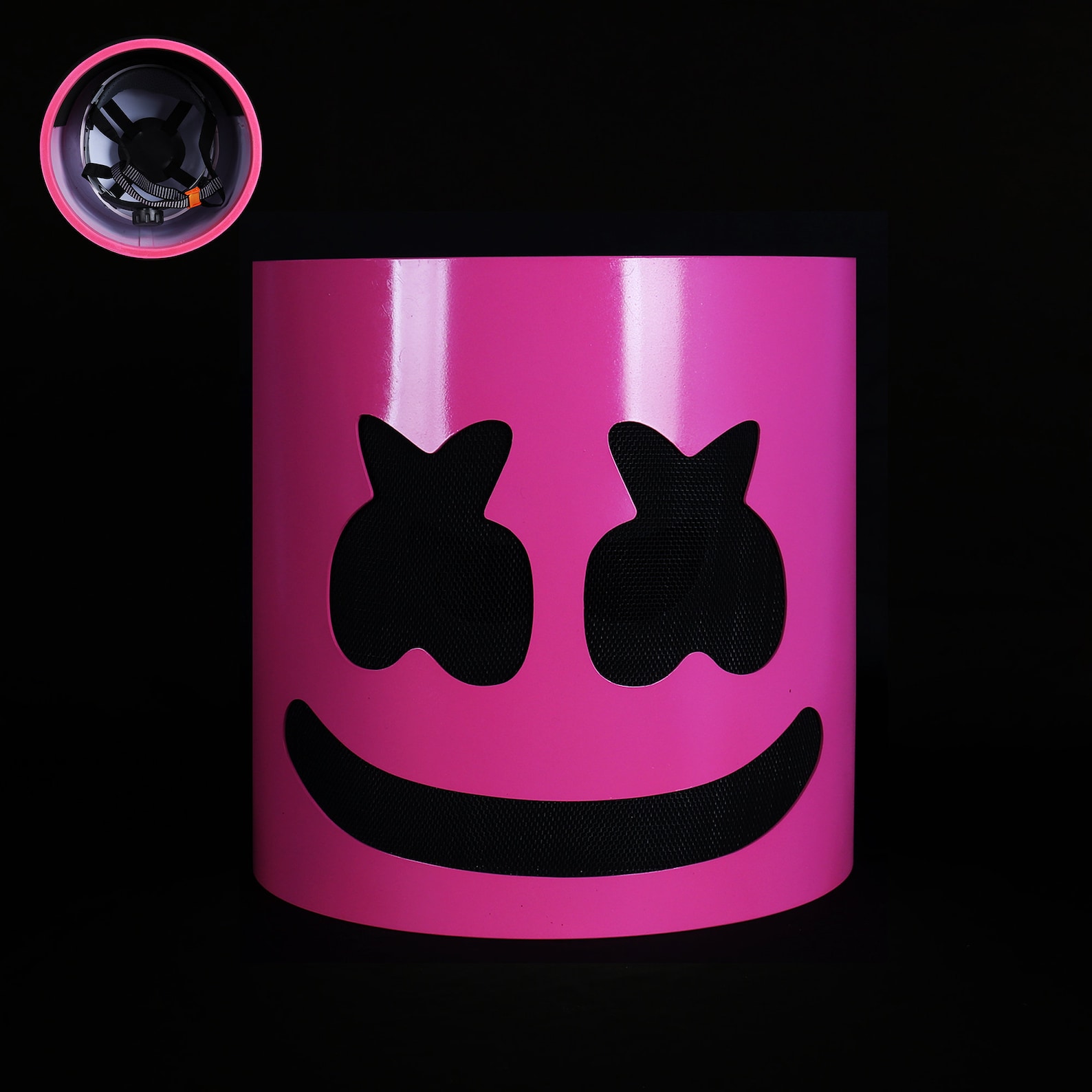 Without Light Hard PVC Handmade DJ Marshmello Mask Kids Etsy