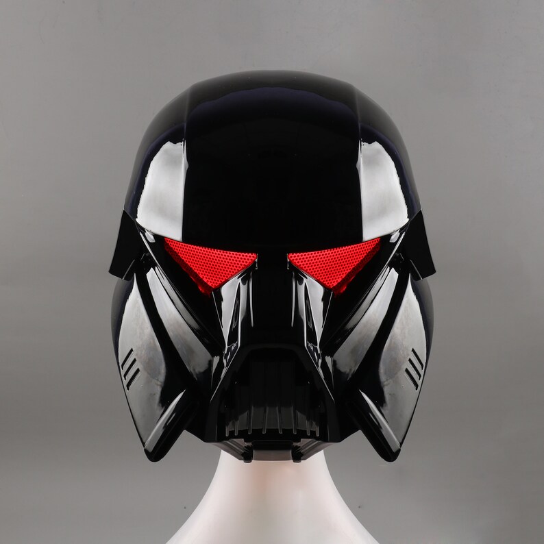 With LED Light Mandalorian Dark Trooper Helmet Airsoft Cosplay Etsy UK