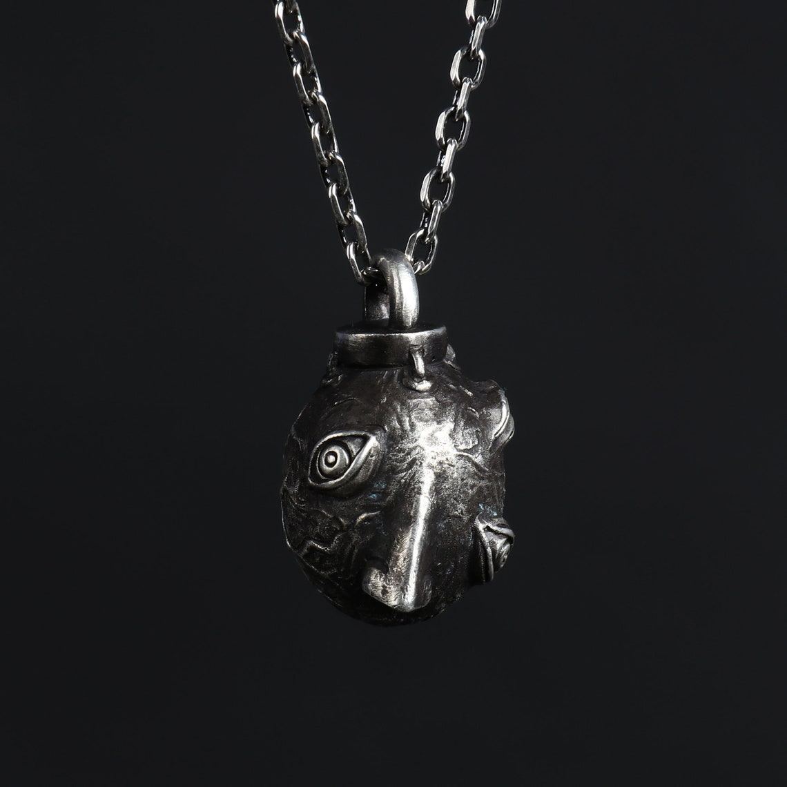 Silver 925 Behelit Pendant Behelit Necklace Griffith Cosplay - Etsy ...