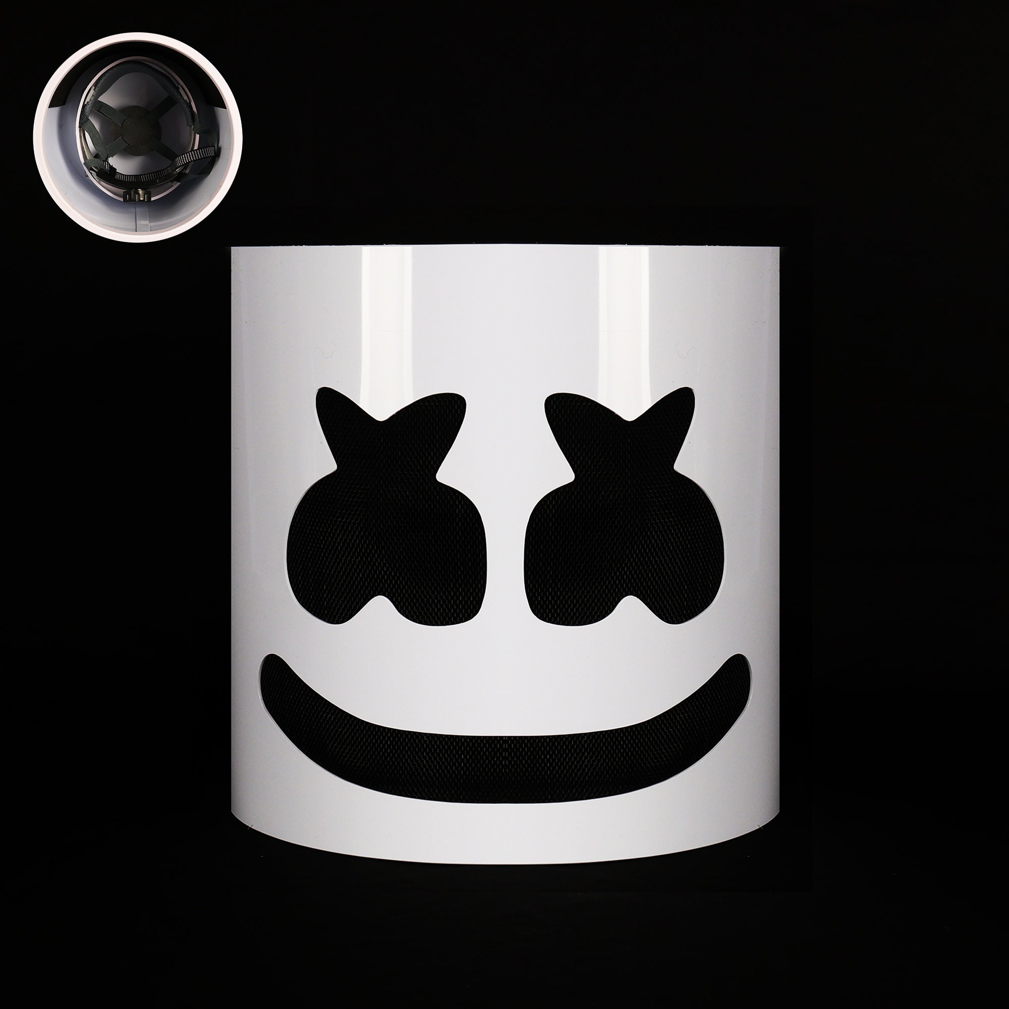 Ohne Licht HartPVC handgemachte DJ Marshmello Maske Kinder Etsy