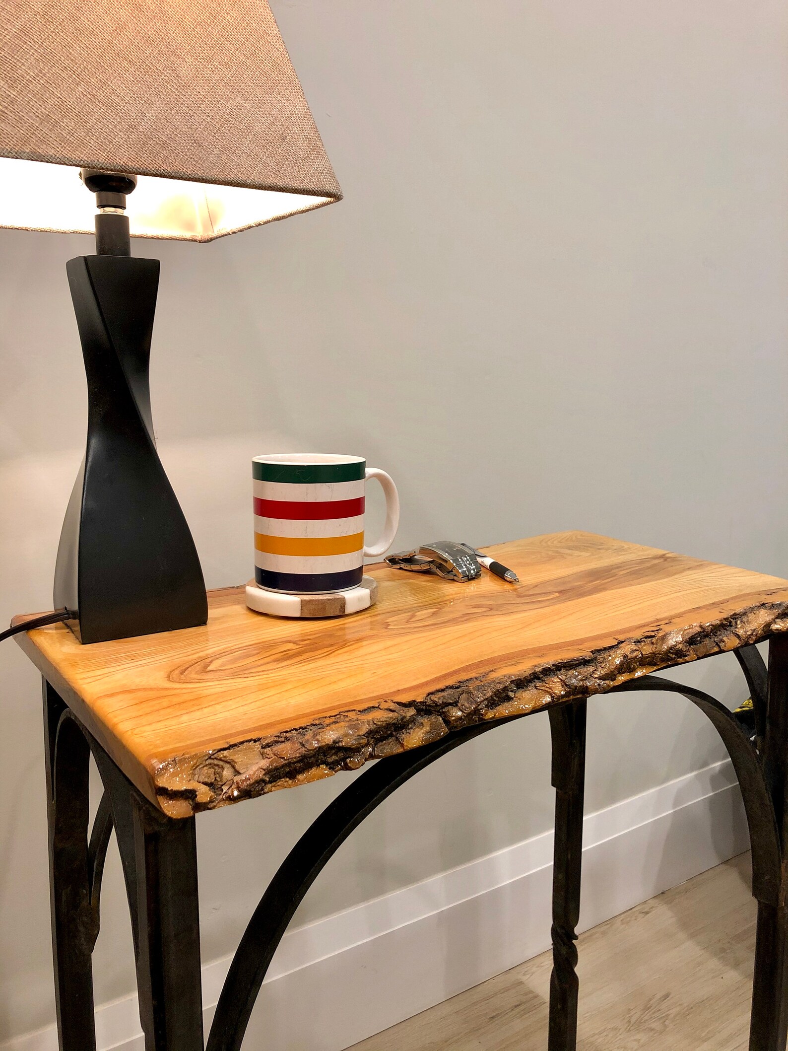 Made to Order, Custom Live Edge Bedside Table Etsy Canada